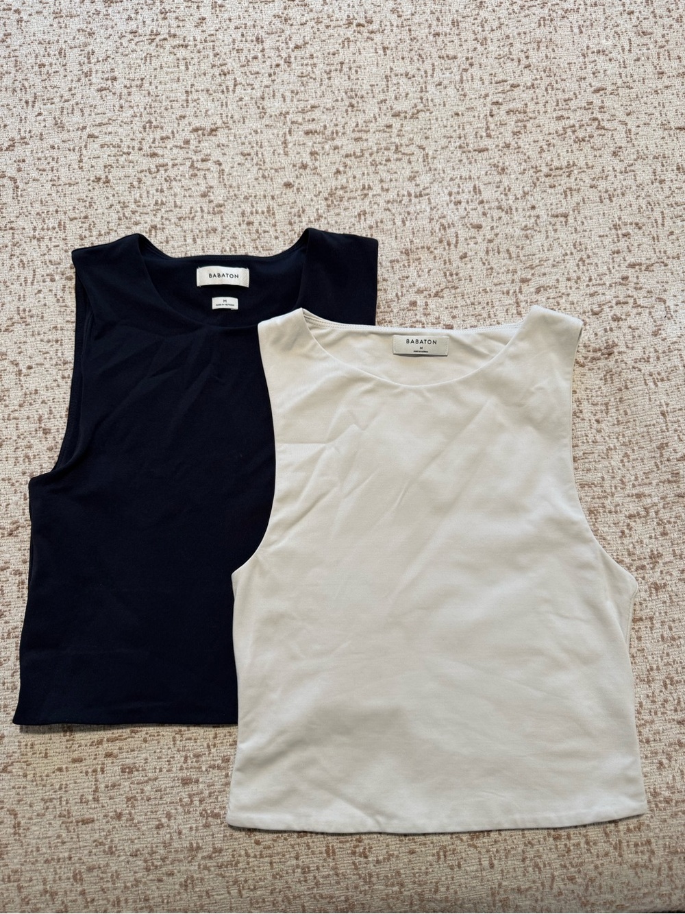 Babaton Black & Ivory Tank Set — Classic Sleeveless Tops
